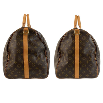 Louis Vuitton Monogram Keepall Bandouliere 55 Boston Bag — view 8
