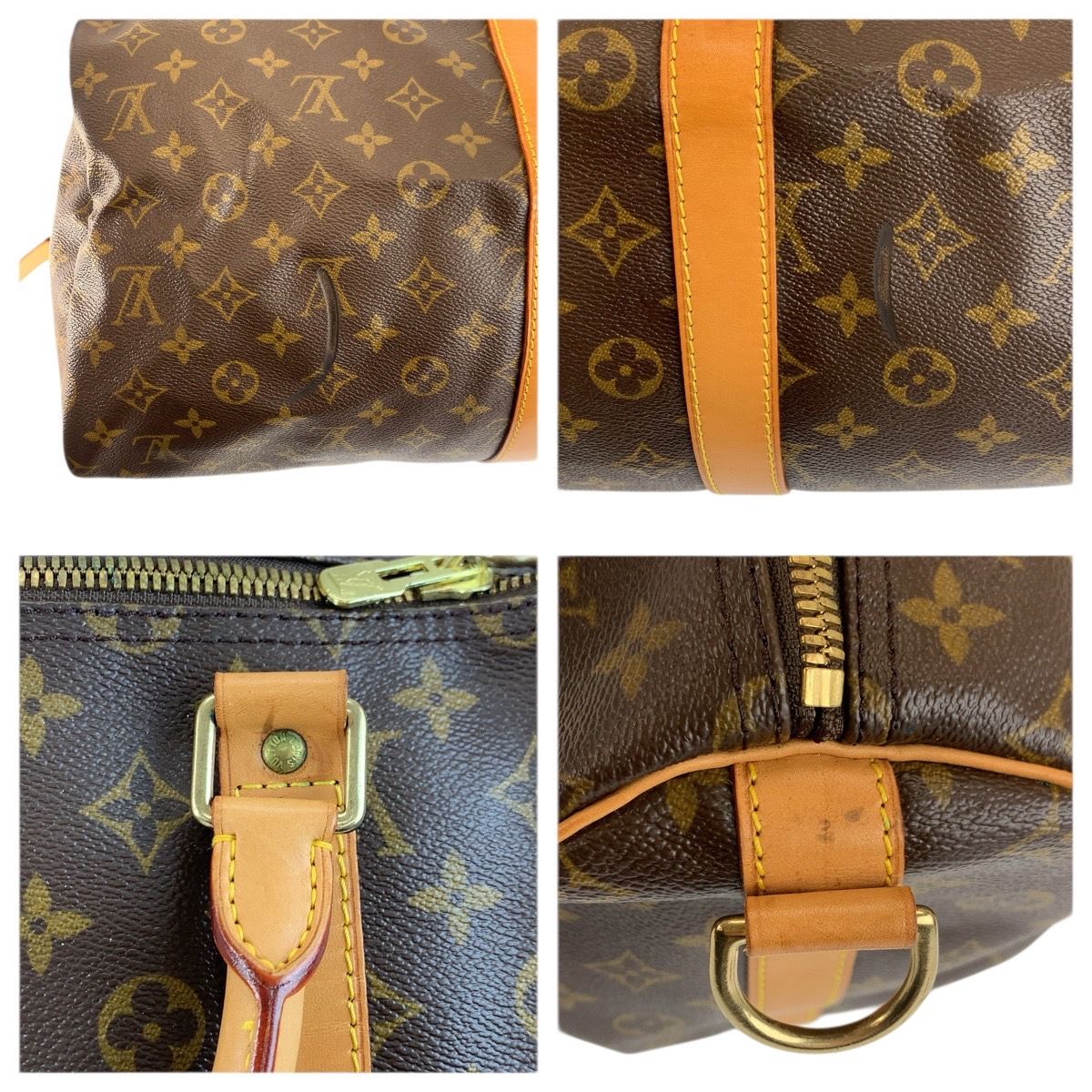 Louis Vuitton Monogram Keepall Bandouliere 55 Boston Bag — view 5