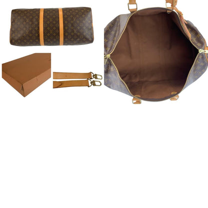 Louis Vuitton Monogram Keepall Bandouliere 55 Boston Bag — view 9