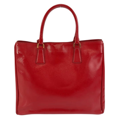 Prada Saffiano Red Gold Leather Tote — view 2