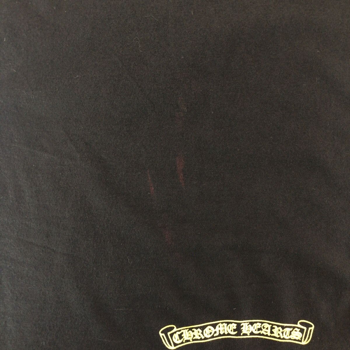 Chrome Hearts Neck Logo XS Black Yellow Cotton Short Sleeve T-Shirt — view 7