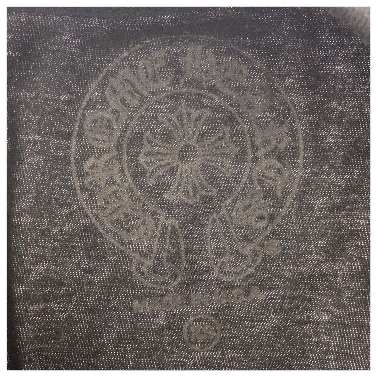 Chrome Hearts Neck Logo XS Black Yellow Cotton Short Sleeve T-Shirt — view 5