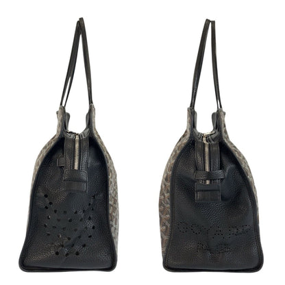 Goyard PM Black Brown Leather Tote Shoulder Bag — view 8