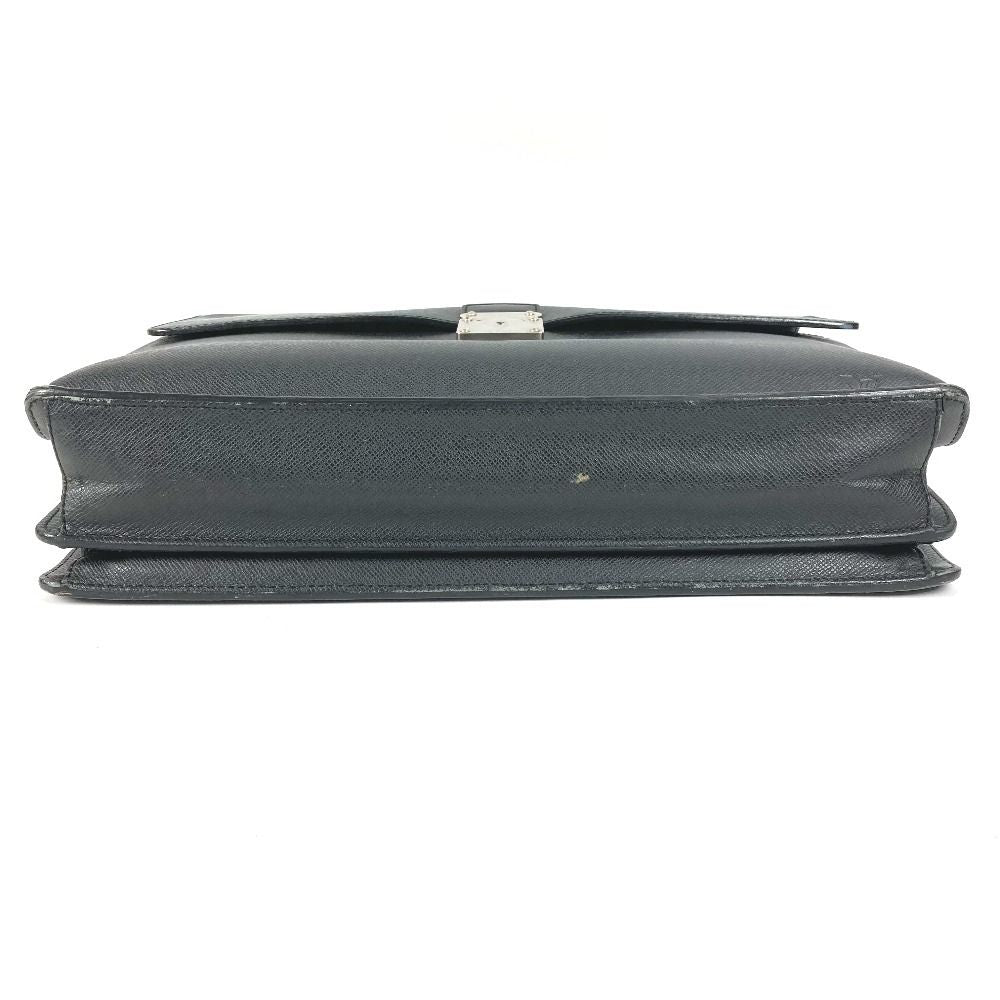 Louis Vuitton Business Bag Serviette Moscova Taiga Leather Ardoise Black — view 5