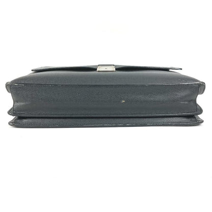 Louis Vuitton Business Bag Serviette Moscova Taiga Leather Ardoise Black — view 5