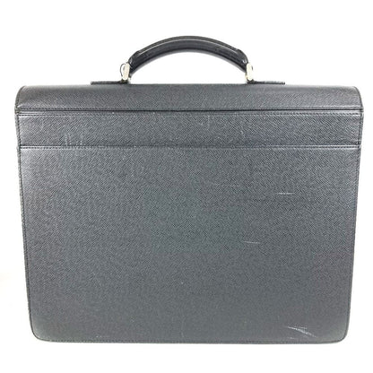 Louis Vuitton Business Bag Serviette Moscova Taiga Leather Ardoise Black — view 2