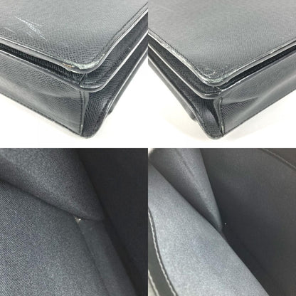 Louis Vuitton Business Bag Serviette Moscova Taiga Leather Ardoise Black — view 8
