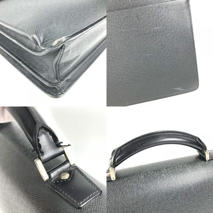 Louis Vuitton Business Bag Serviette Moscova Taiga Leather Ardoise Black — view 7