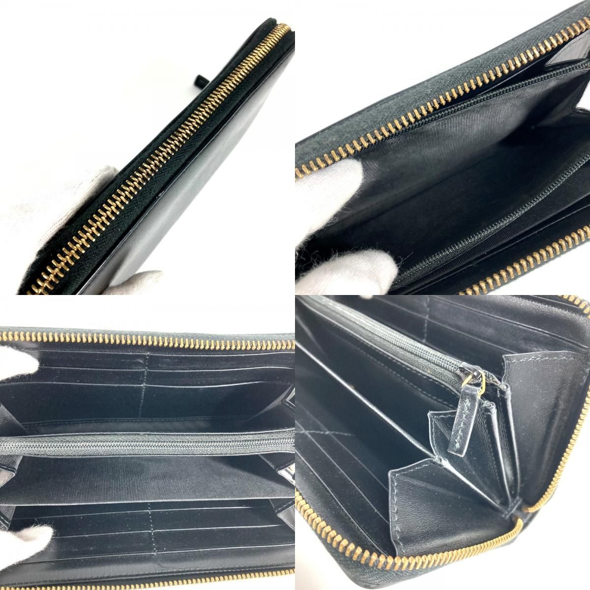 Gucci Wallet Logo Leather Black — view 8
