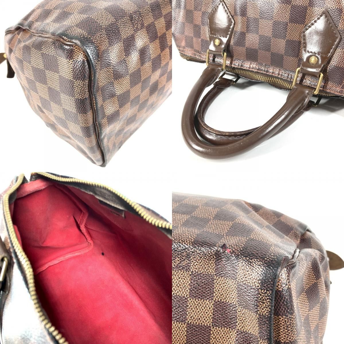 Louis Vuitton Handbag Speedy 30 Damier Canvas Ebene Brown — view 7