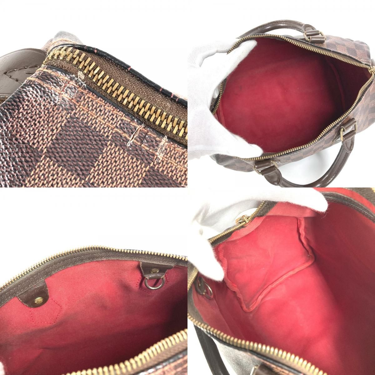 Louis Vuitton Handbag Speedy 30 Damier Canvas Ebene Brown — view 9