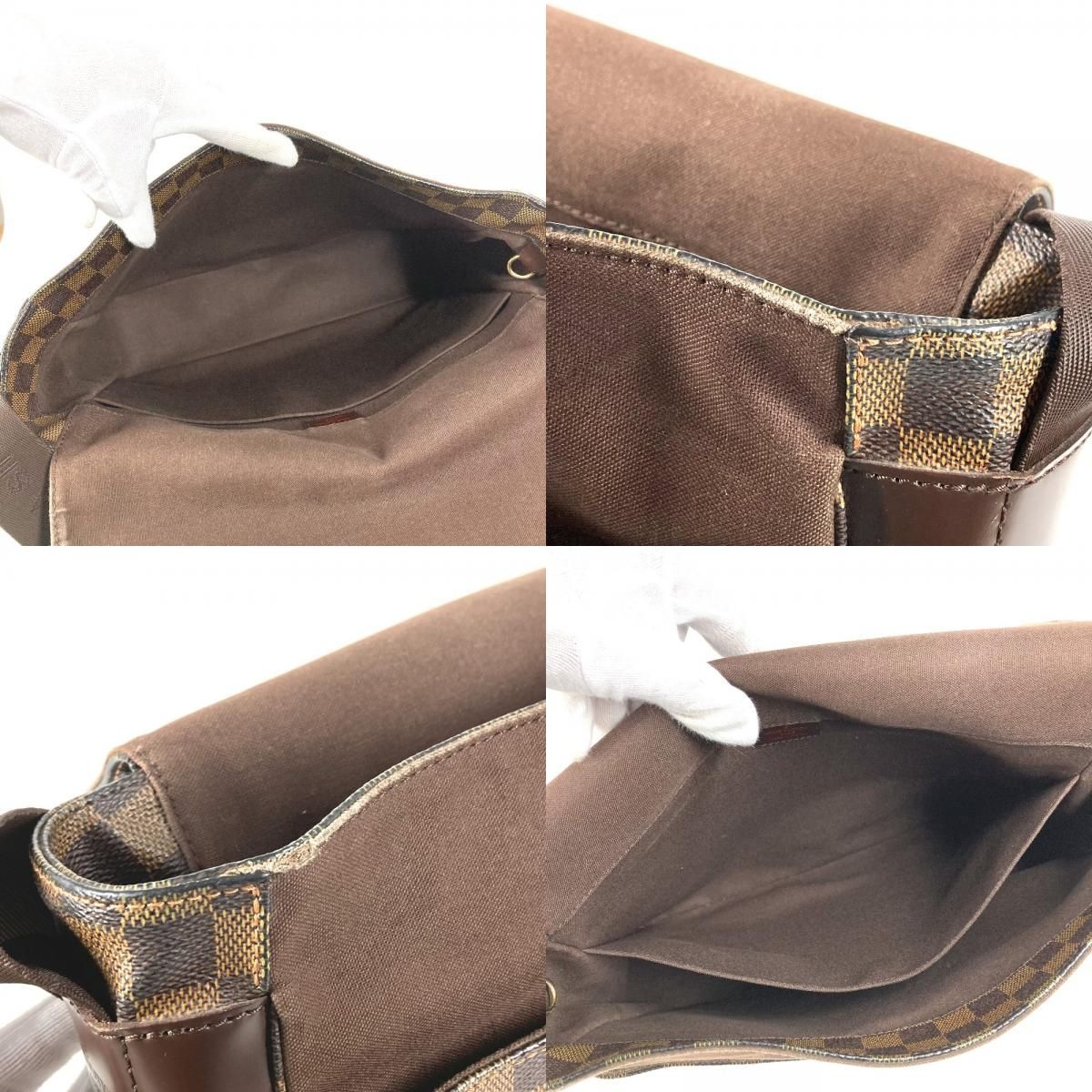 Louis Vuitton Shoulder Bag Bastille Damier Canvas Ebene Brown — view 8