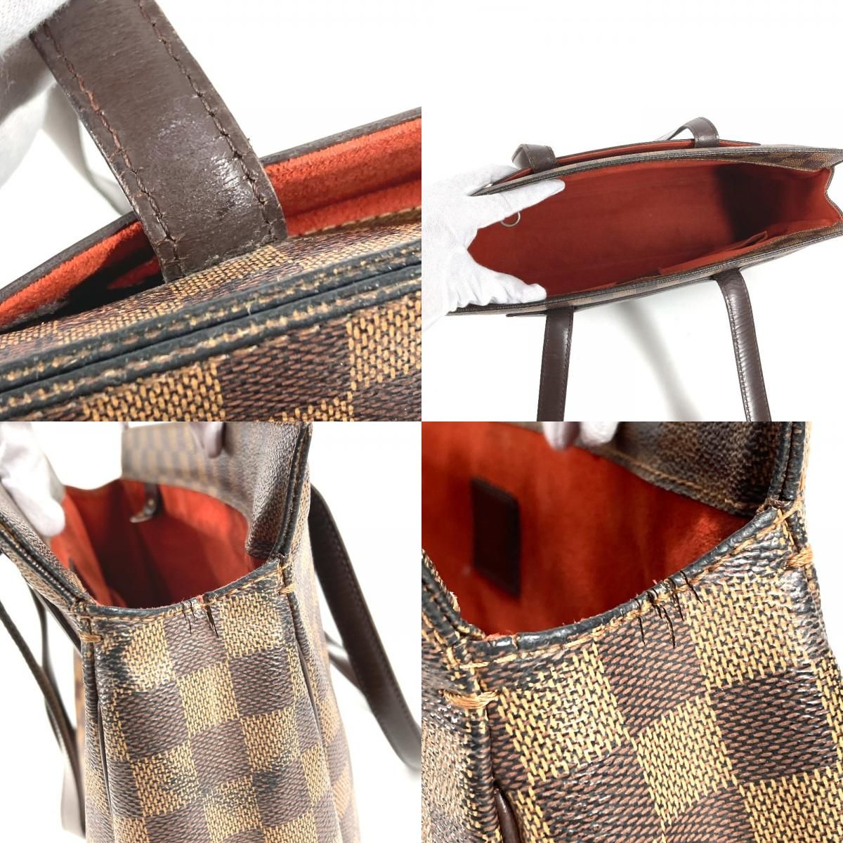 Louis Vuitton Shoulder Bag Parioli PM Damier Canvas Ebene Brown — view 8