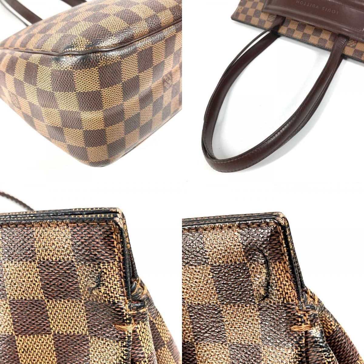 Louis Vuitton Shoulder Bag Parioli PM Damier Canvas Ebene Brown — view 7