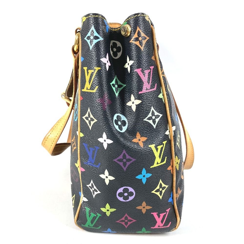 Louis Vuitton Shoulder Bag Aurelia MM Monogram Multicolor Canvas Noir Black — view 3