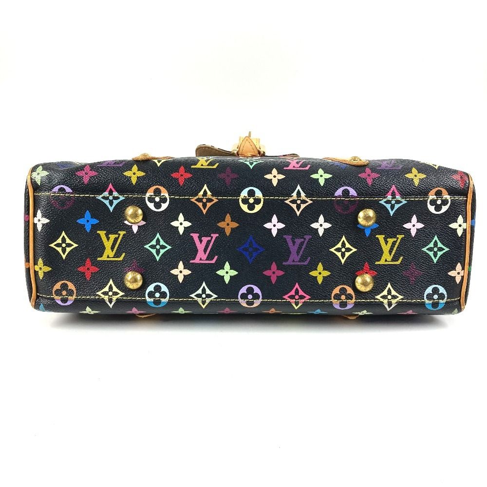 Louis Vuitton Shoulder Bag Aurelia MM Monogram Multicolor Canvas Noir Black — view 5