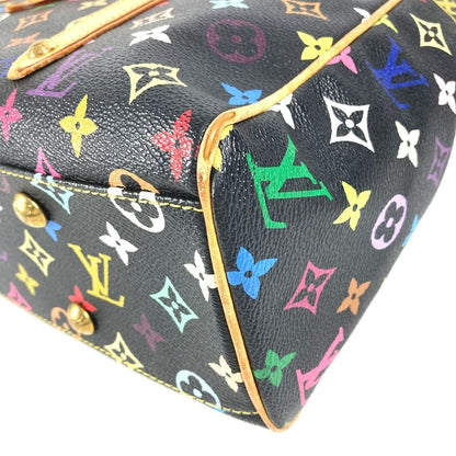 Louis Vuitton Shoulder Bag Aurelia MM Monogram Multicolor Canvas Noir Black — view 6