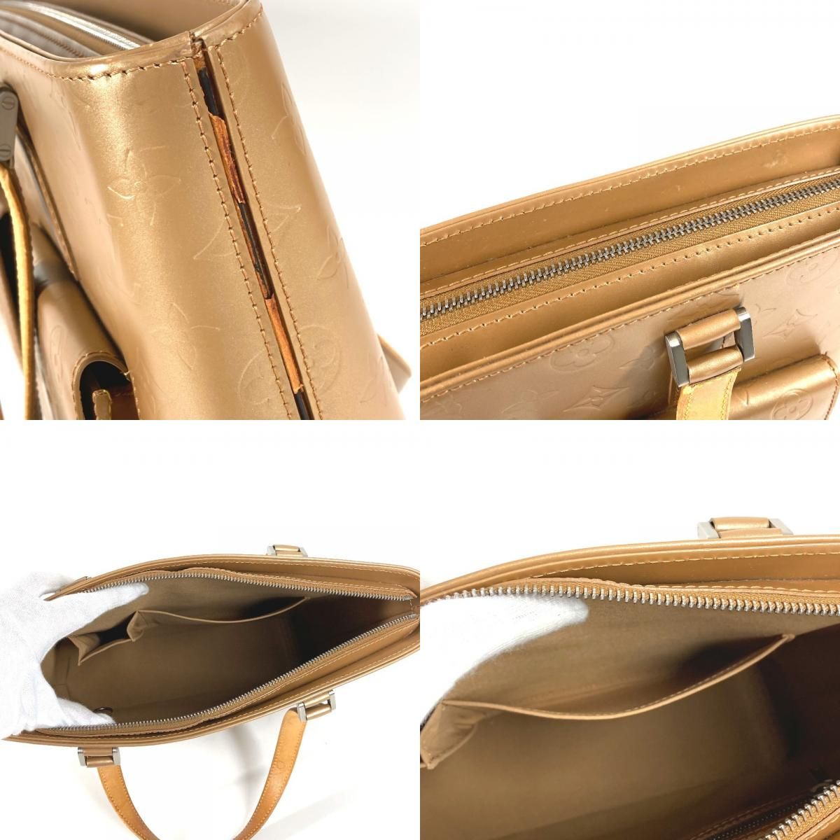 Louis Vuitton Shoulder Bag Wilwood Monogram Matte Leather Beige — view 8