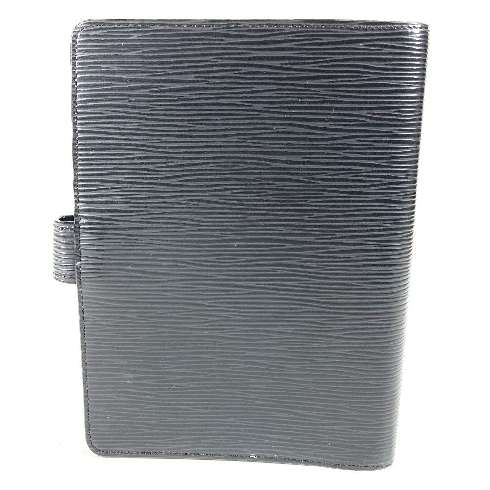Louis Vuitton Notebook Cover Agenda MM Epi Leather Noir Black — view 2