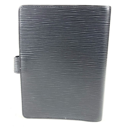Louis Vuitton Notebook Cover Agenda MM Epi Leather Noir Black — view 2