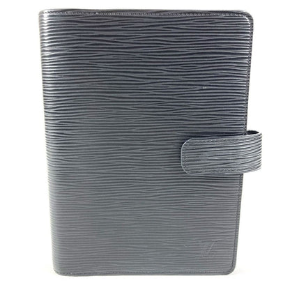 Louis Vuitton Notebook Cover Agenda MM Epi Leather Noir Black