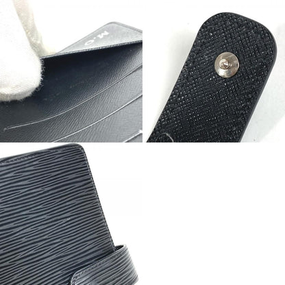 Louis Vuitton Notebook Cover Agenda MM Epi Leather Noir Black — view 9