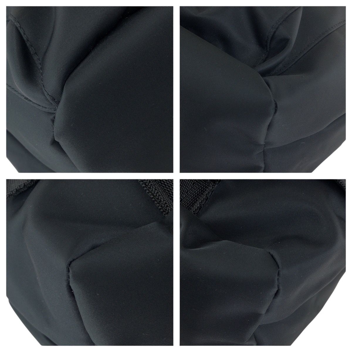 Versace Vintage Medusa Black Nylon Leather Backpack — view 3
