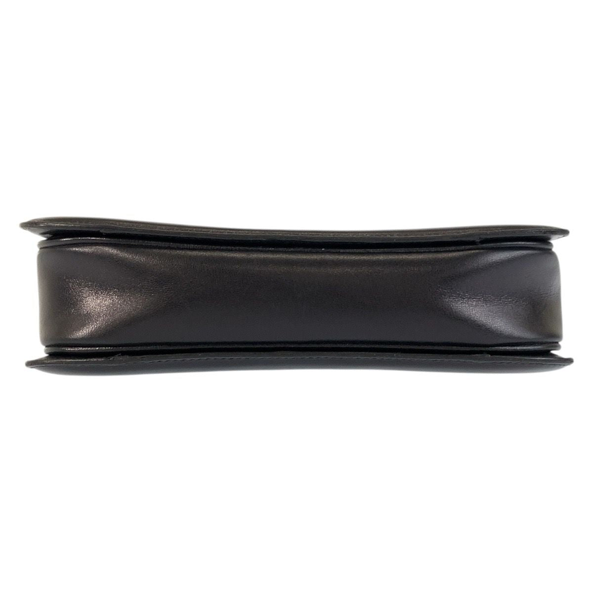 Celine Carriage Black Gold Leather Shoulder Bag — view 9