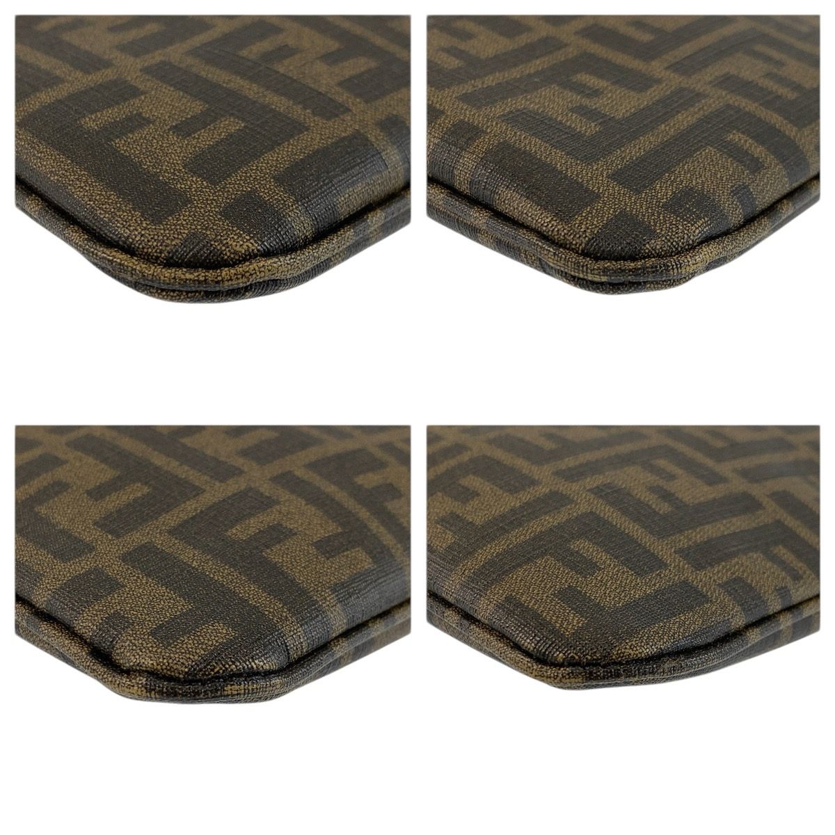 Fendi Zucca Brown Gold Shoulder Bag Pochette — view 4