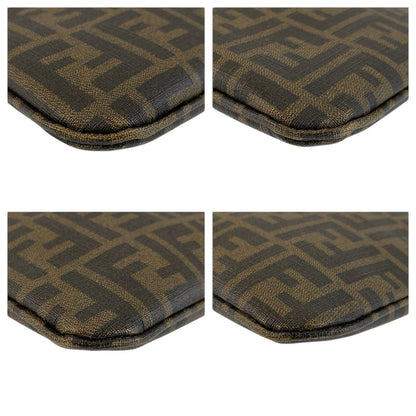 Fendi Zucca Brown Gold Shoulder Bag Pochette — view 4