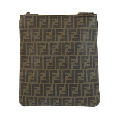 Fendi Zucca Brown Gold Shoulder Bag Pochette — view 2