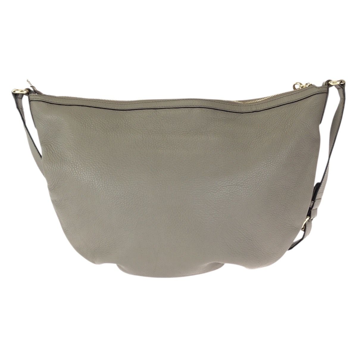 Gucci Soho Interlocking Tassel Gray Gold Leather Shoulder Bag — view 2