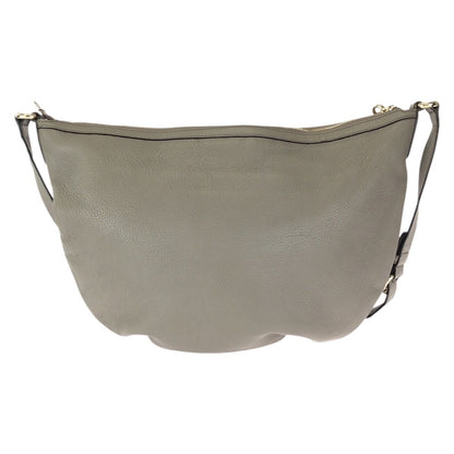 Gucci Soho Interlocking Tassel Gray Gold Leather Shoulder Bag — view 2