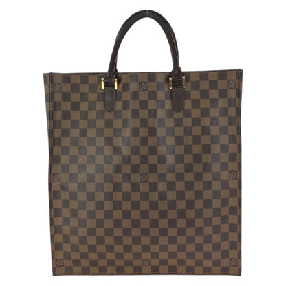 Louis Vuitton Damier Ebene Sac Pura Brown Gold Leather Tote Business — view 2