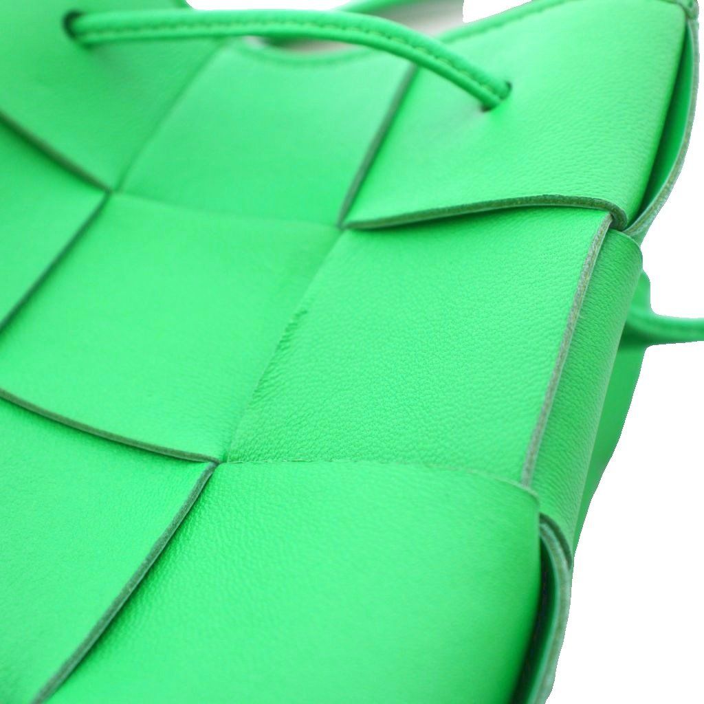 Bottega Veneta Cassette Shoulder Bag Leather Green KH — view 8