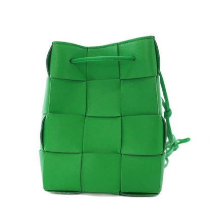 Bottega Veneta Cassette Shoulder Bag Leather Green KH — view 3