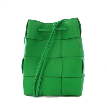 Bottega Veneta Cassette Shoulder Bag Leather Green KH