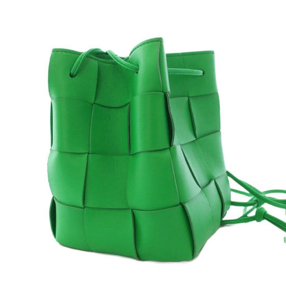 Bottega Veneta Cassette Shoulder Bag Leather Green KH — view 2