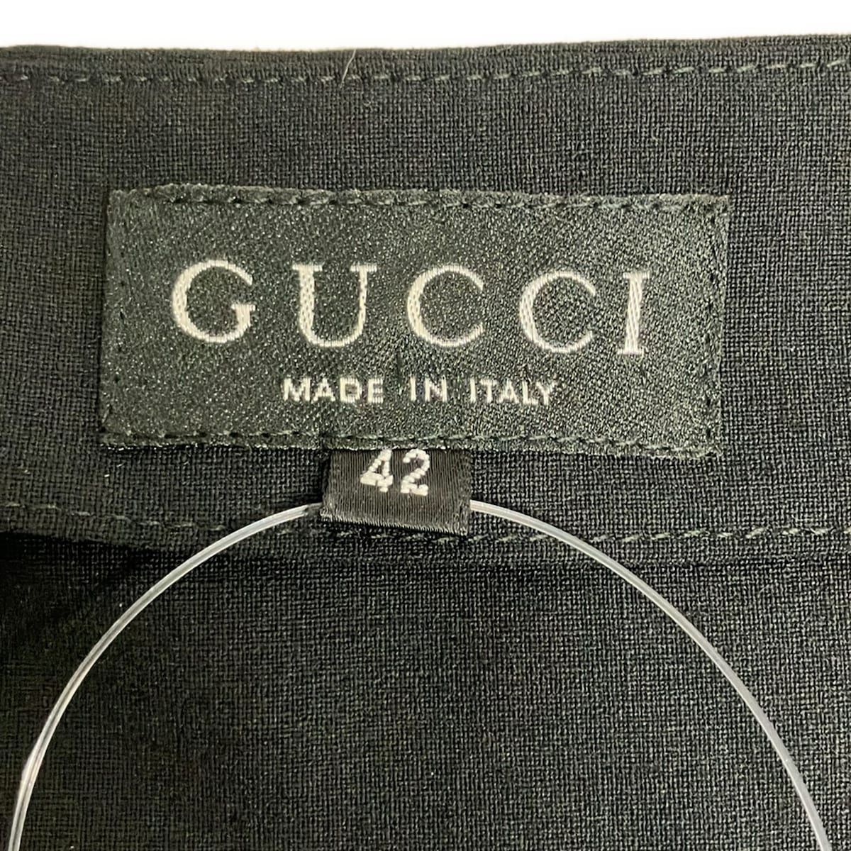 Gucci Dress 42 M Black Short Sleeve Long Length — view 3