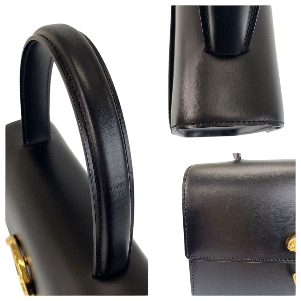Cartier Panthère Black Gold Leather Handbag — view 6