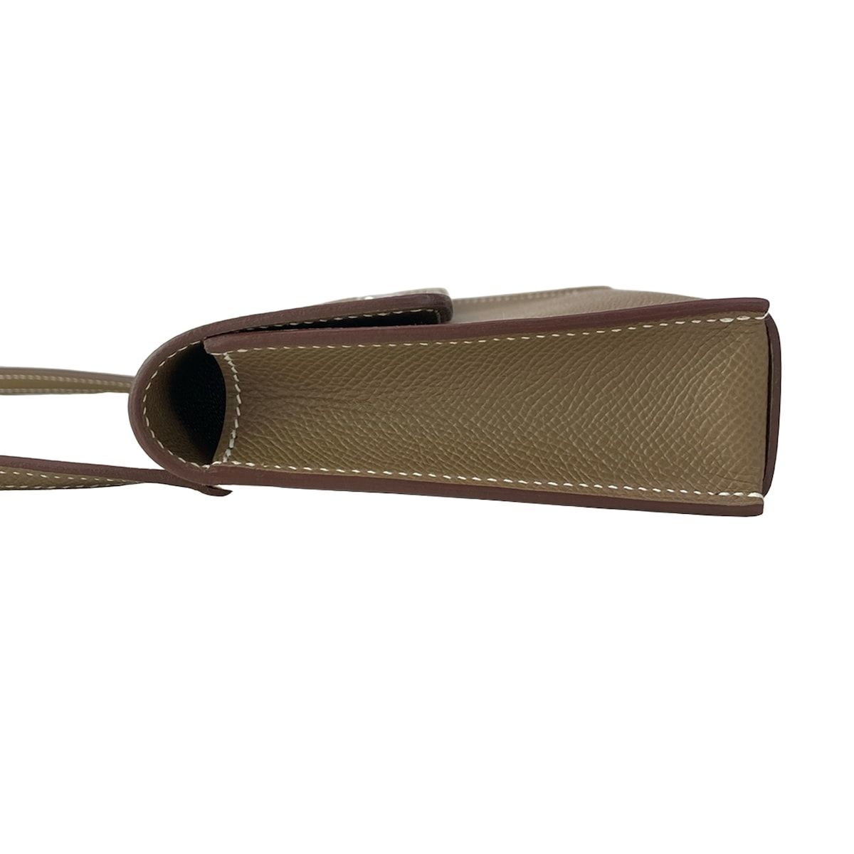 Hermes Wallet Nap to Go Etoupe Shoulder Silver — view 8