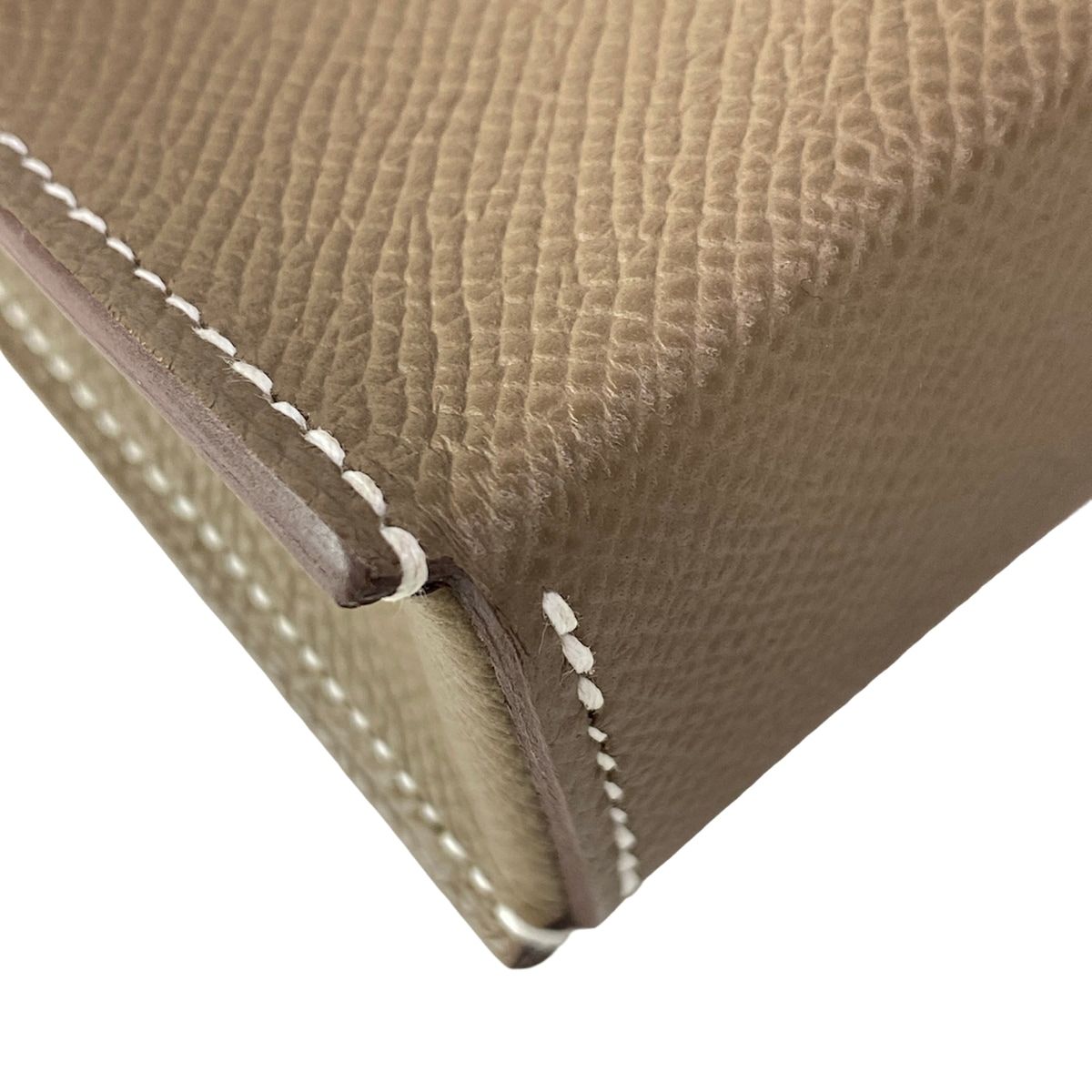 Hermes Wallet Nap to Go Etoupe Shoulder Silver — view 6
