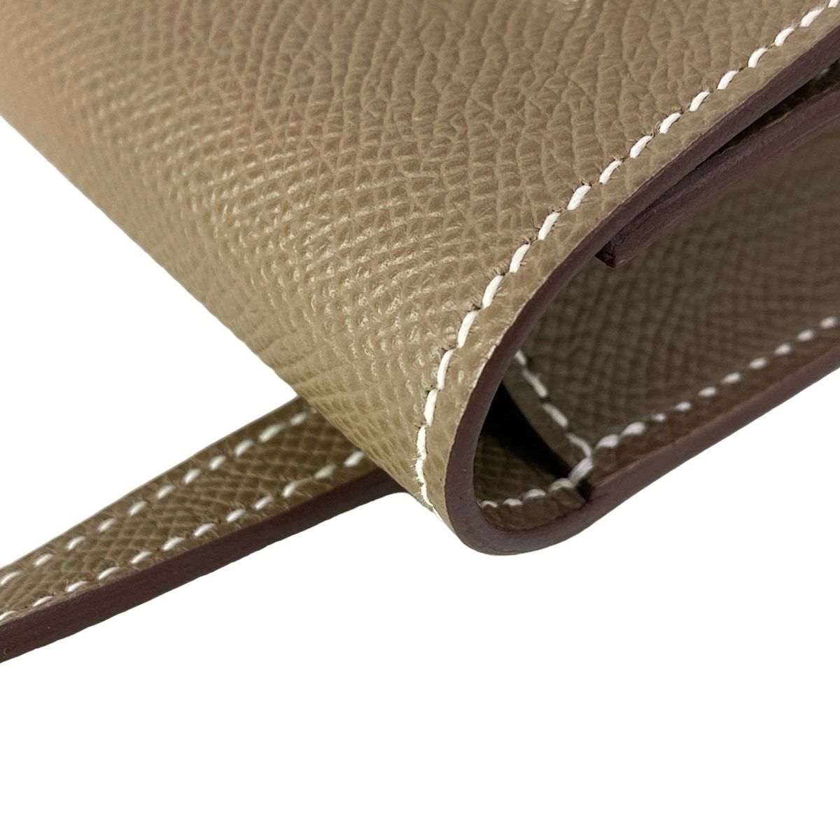 Hermes Wallet Nap to Go Etoupe Shoulder Silver — view 7