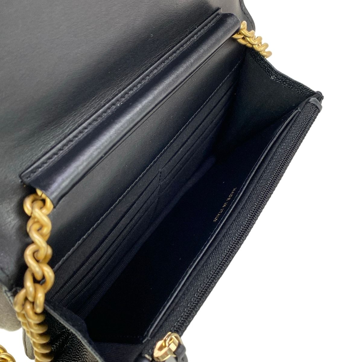 Chanel Wallet Black Matte Togo Metal — view 4