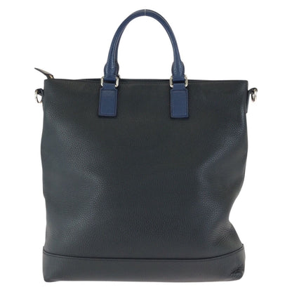 Gucci Cosmopolis 2-Way Navy Black Silver Leather Shoulder Bag — view 2