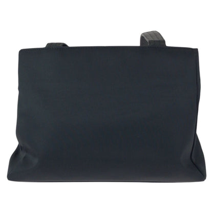 Versace Vintage Sunburst Black Gold Nylon Leather Shoulder Bag — view 2