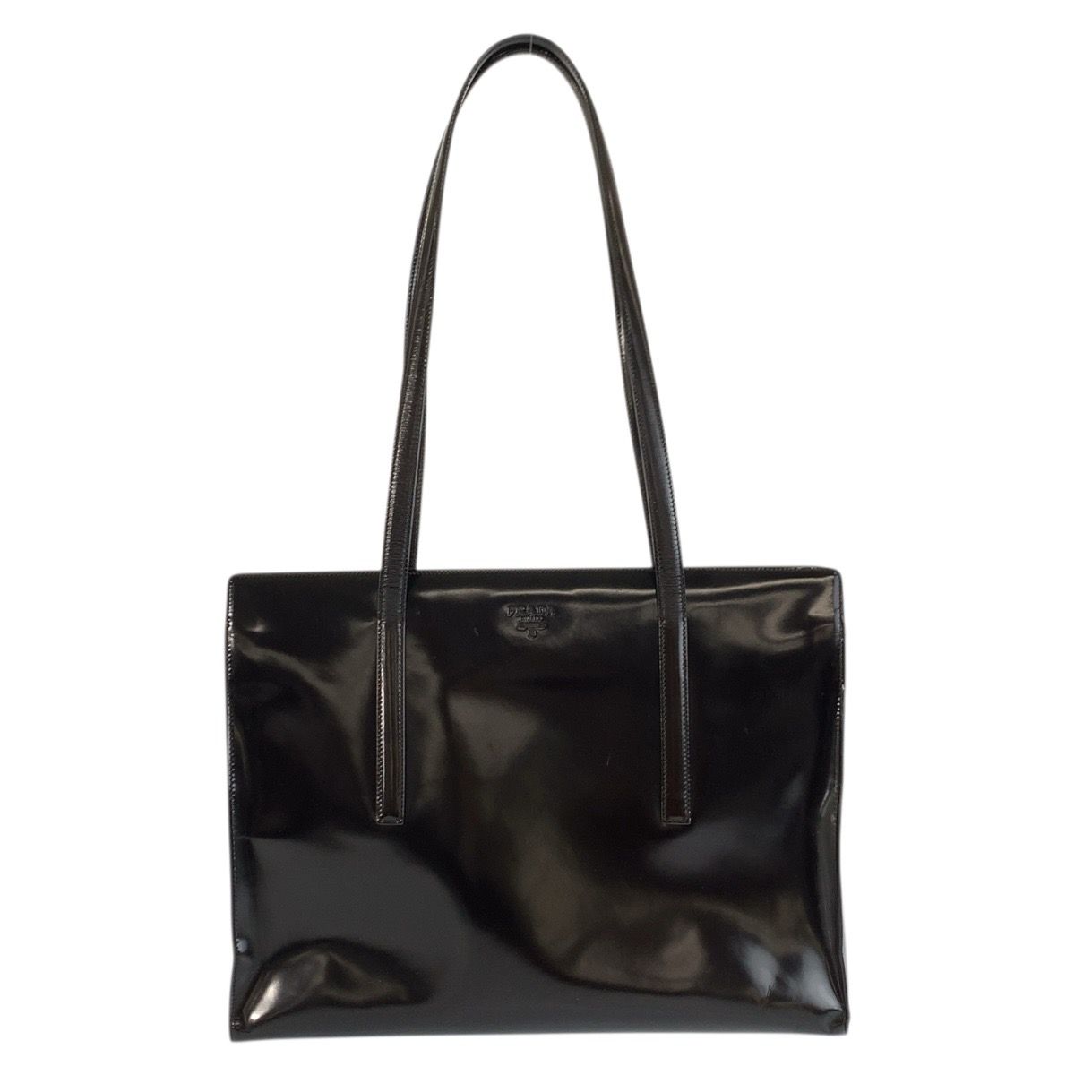 Prada Logo Tote Brown