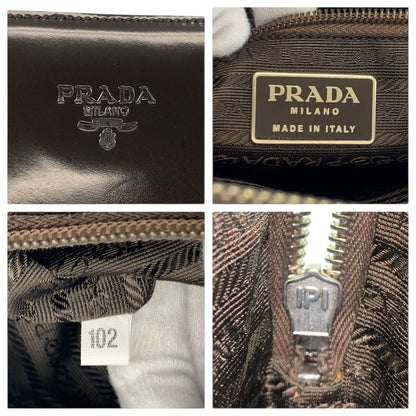 Prada Logo Tote Brown — view 3