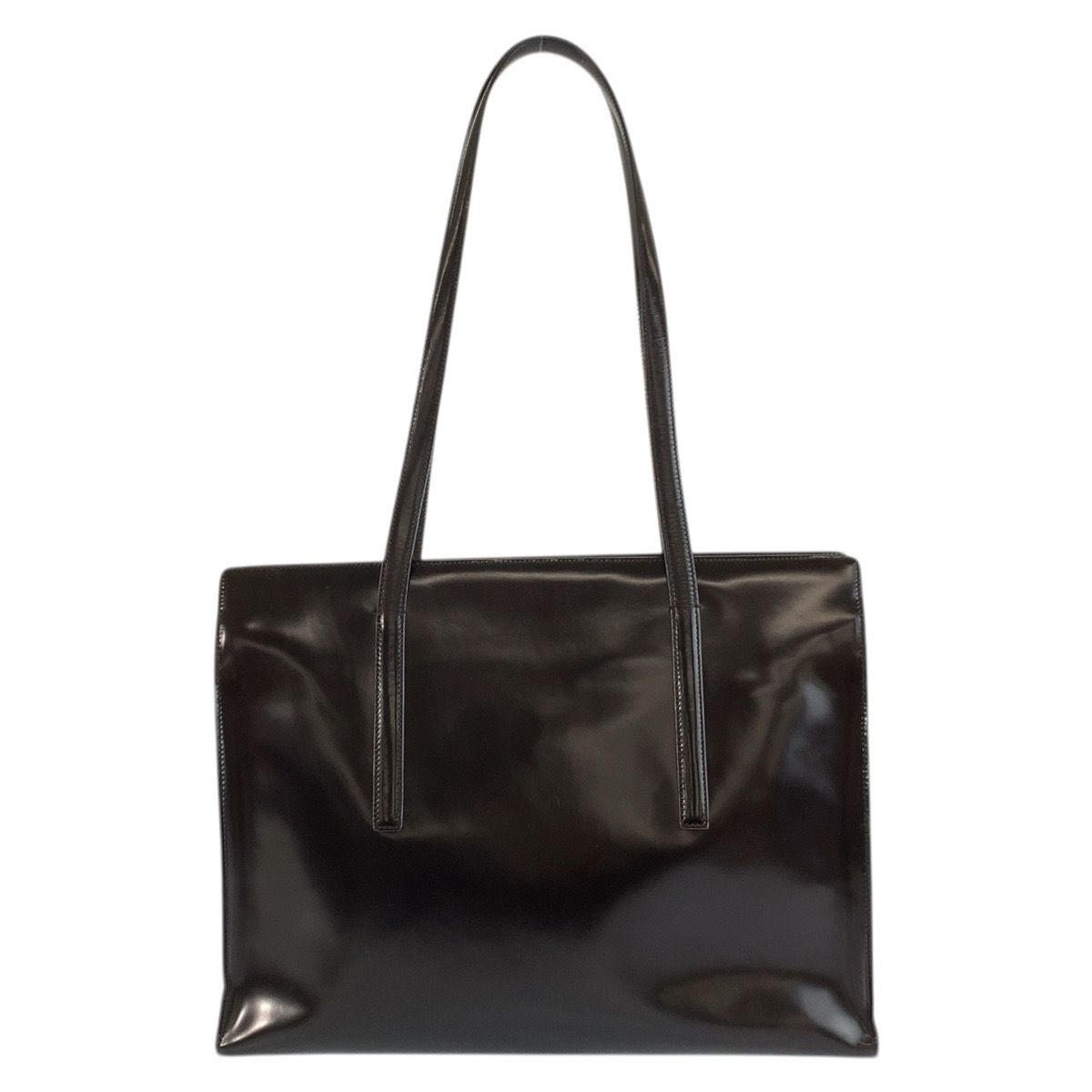 Prada Logo Tote Brown — view 2
