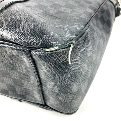 Louis Vuitton Shoulder Bag Tadao Damier Graphite Canvas Black — view 6